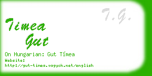 timea gut business card